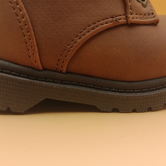 Wonder Nation Tan Kids Boots with Knit Trim - Picture 7 of 11
